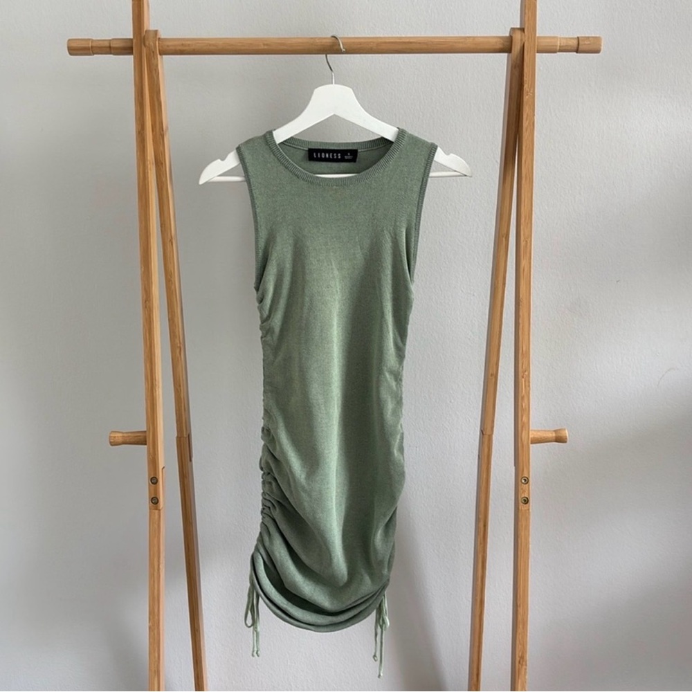 Lioness Sage Green Knit Dress